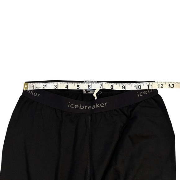 Icebreaker Merino 200 Oasis Leggings Black Womens Small Hiking Base Layer - Picture 7 of 9